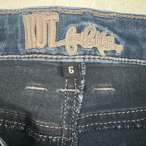 Kut From The Kloth Viv Toothpick Skinny Jeans Womens Size 6 Dark Blue Low Rise - Picture 5 of 14